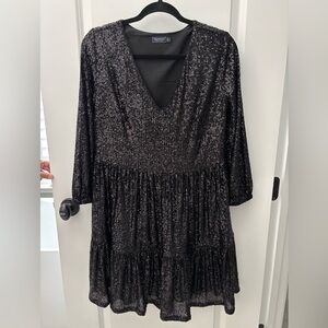 Vineyard Vines Sequin Tiered Dress